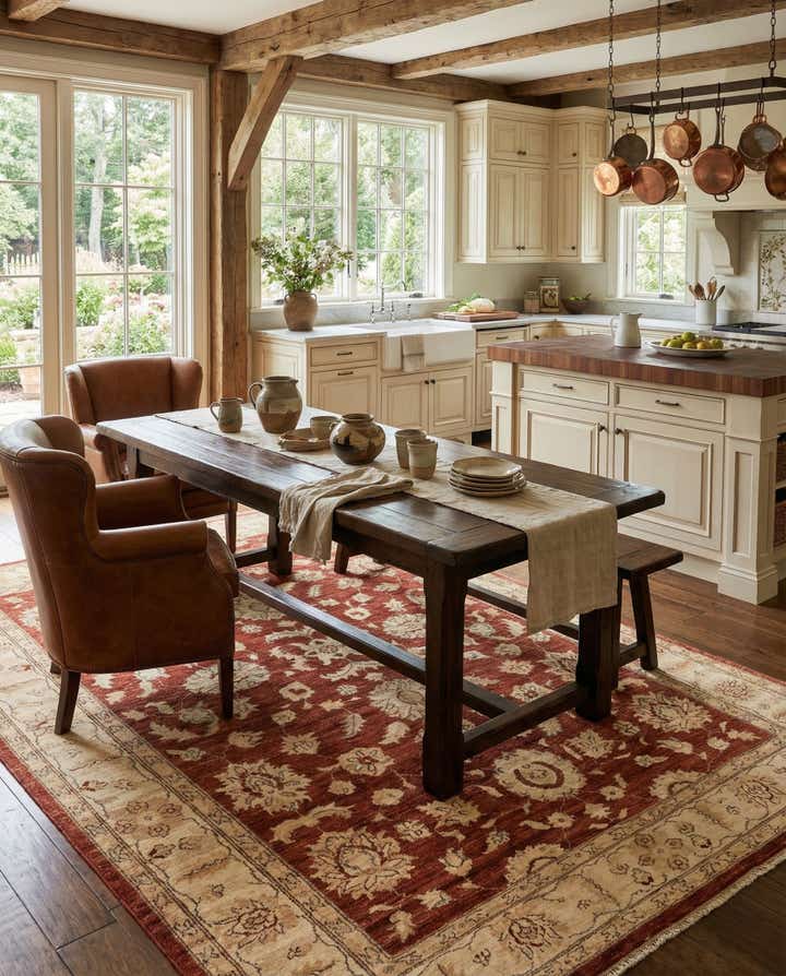 5' 11 x 8' 11 Hand Knotted Peshawar Ziegler Wool Rug