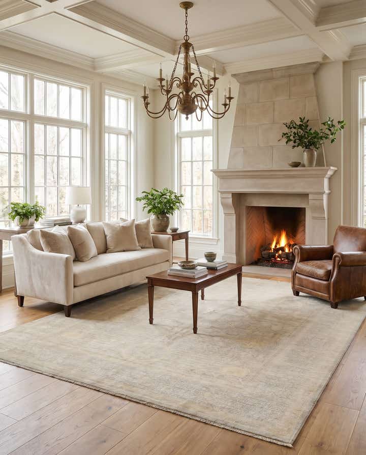 5' 9 x 8' 1 Hand Knotted Ziegler Rug