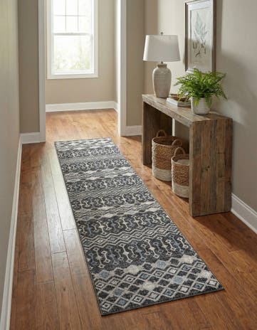 2' 7 x 12' Eco Trellis Runner Rug