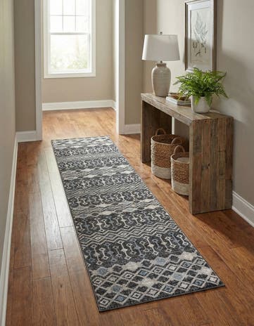 2' 7 x 12' Eco Trellis Runner Rug