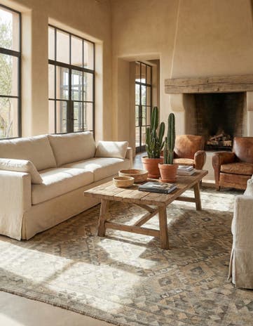 6' 10 x 9' 10 Hand Woven Kilim Maymana Wool Rug