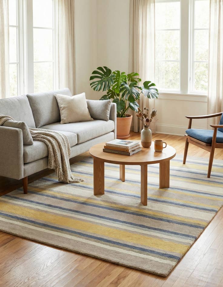 Detail image of  4' x 5' 6 Luna Wool Rug