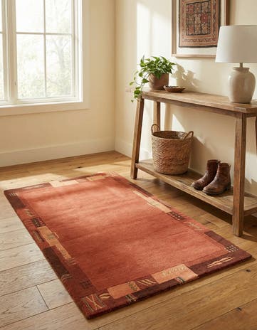 2' 4 x 4' 5 Hand Knotted Nepal Wool Rug
