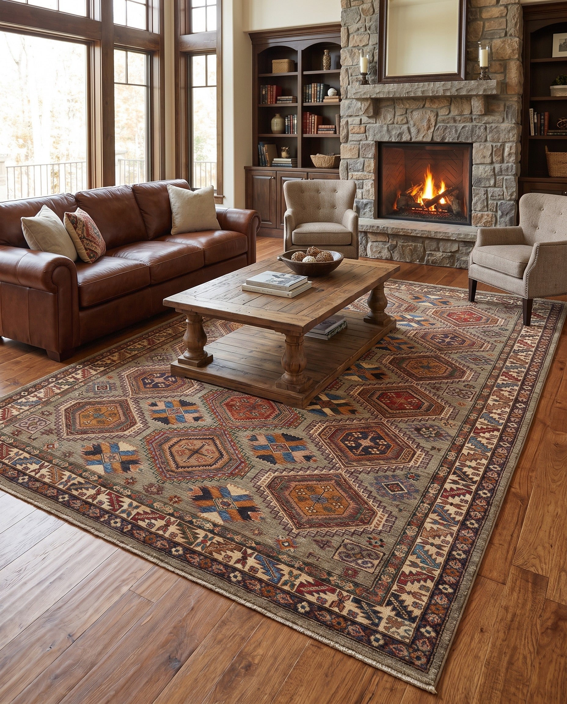 6' 10 x 10' Hand Knotted Kazak Rug