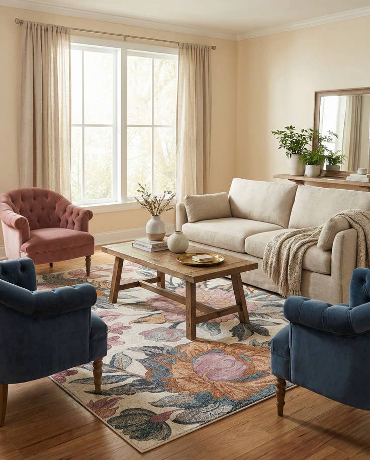 Detail image of 9' x 12' Blossom Rug