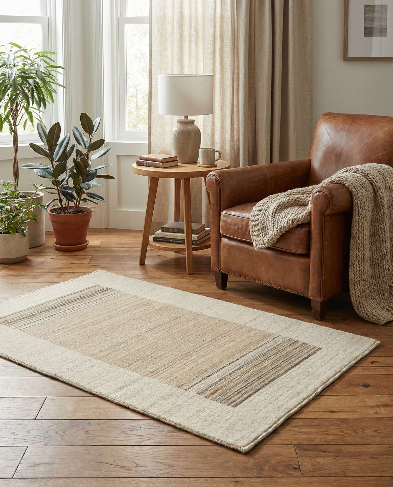 2' 5 x 4' 7 Hand Knotted Gabbeh Wool Rug