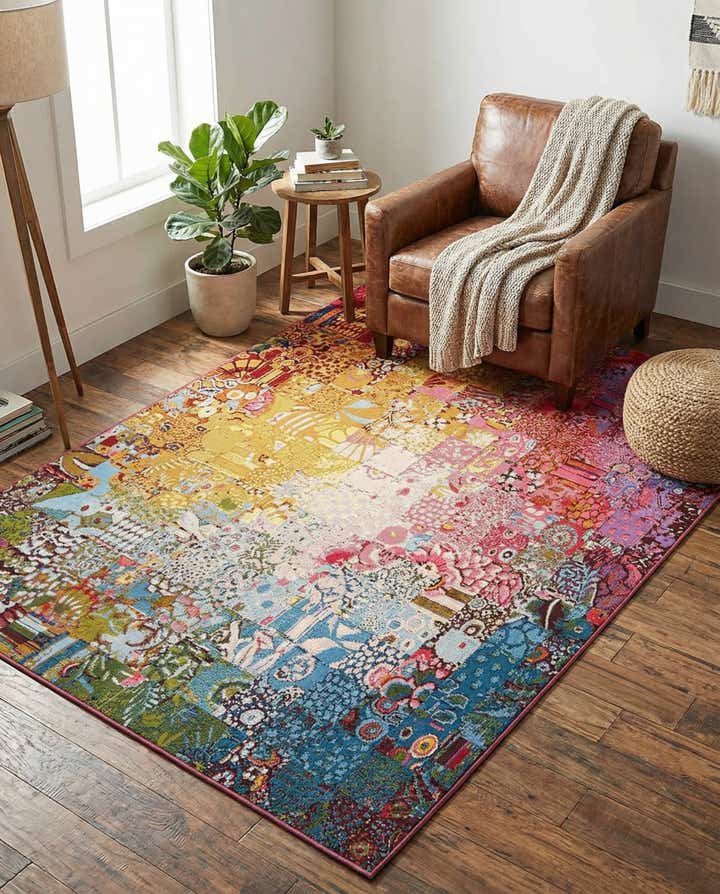 5' x 7' Easy-Clean Modern Indoor / Outdoor Rug