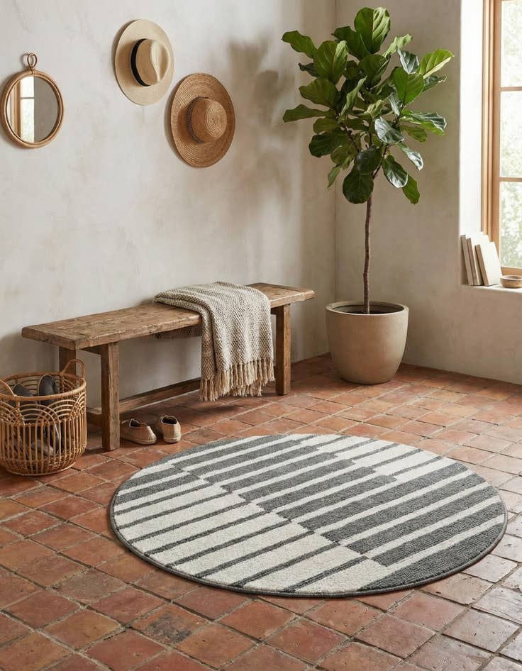 Detail image of 3' x 3' Oslo Round Rug