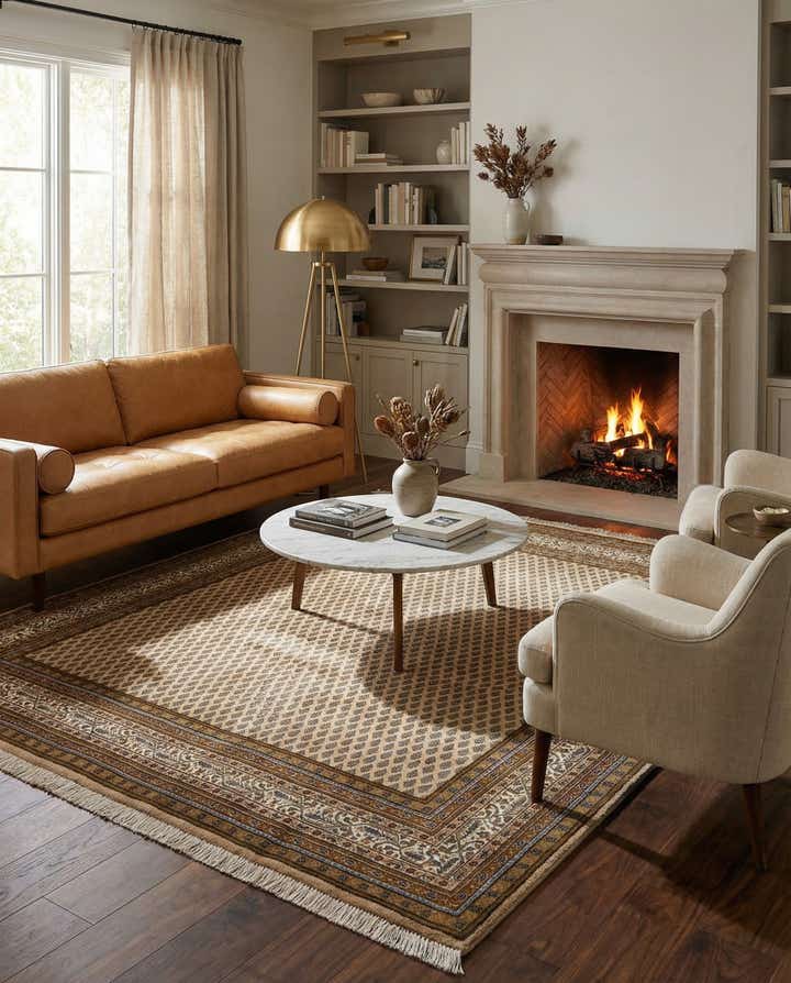 6' 4 x 6' 8 Mir Square Rug