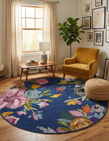 5' 3 x 5' 3 Blossom Round Rug