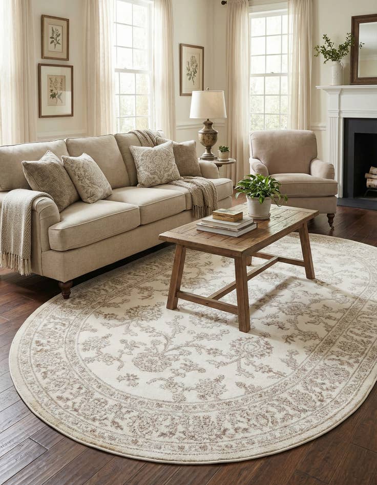 Detail image of 5' 3 x 8' Charlotte Oval Rug