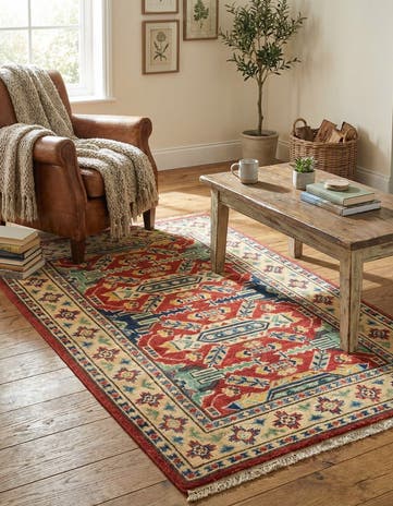 2' 7 x 4' 1 Hand Knotted Kazak Oriental Rug