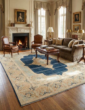 9' 3 x 11' 11 Vintage Royal Rug