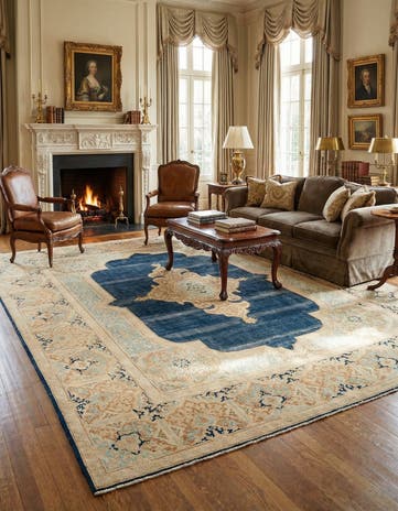 9' 3 x 11' 11 Vintage Royal Rug