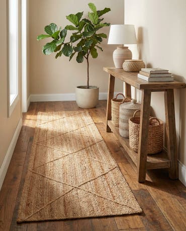  2' 2 x 8' 2  Hand Braided Jute Runner Rug