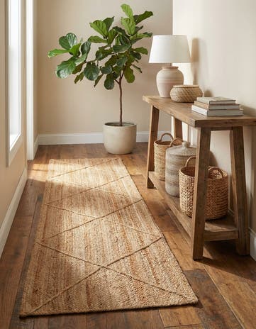2' 2 x 8' 2 Handmade Braided Jute Runner Rug