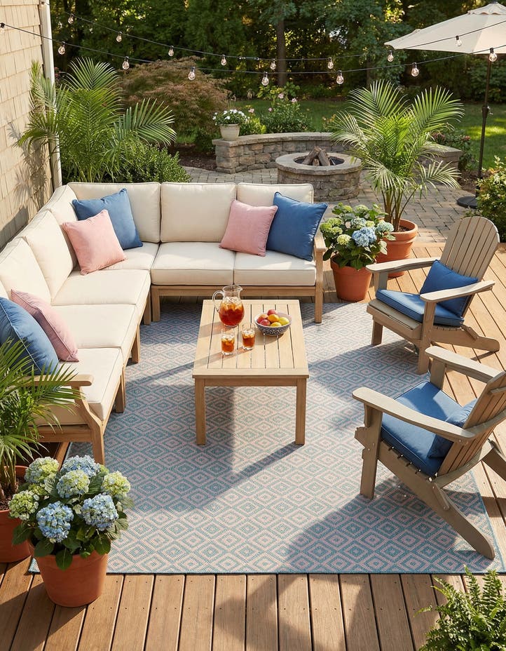 7' 10 x 10' Easy-Clean Jill Zarin Costa Rica I...