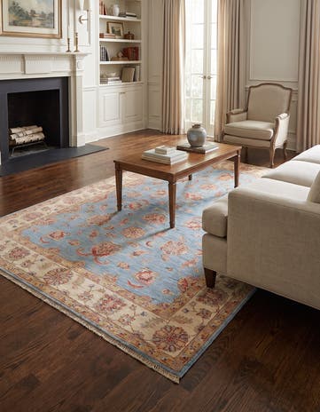 5' 6 x 8' 2 Hand Knotted Ziegler Rug