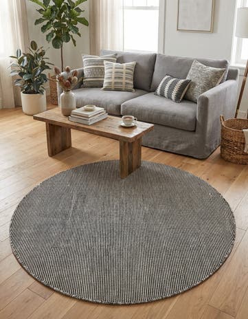 5' 1 x 5' 1 Easy-Clean Jill Zarin Palm Springs Indoor / Outdoor Round Rug