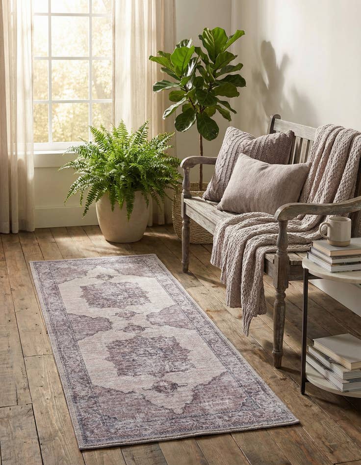 Detail image of 2' x 5'  Washable Mangata Runner Rug