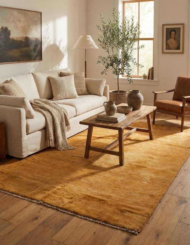 Detail image of 4' 7 x 6' 7  Hand Knotted Kashkuli Gabbeh Oriental Wool Rug