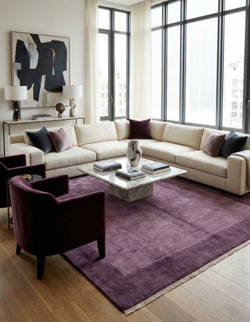 8' x 11' 4 Hand Knotted Darya Wool Rug