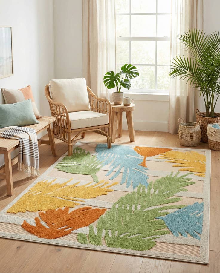 Detail image of 4' x 6' Easy-Clean Aruba Indoor / Outdoor Rug