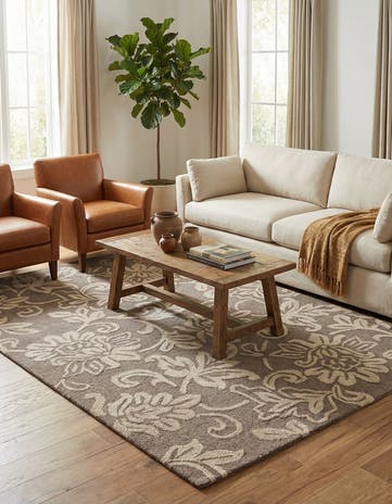 5' x 8' Agra Wool Rug
