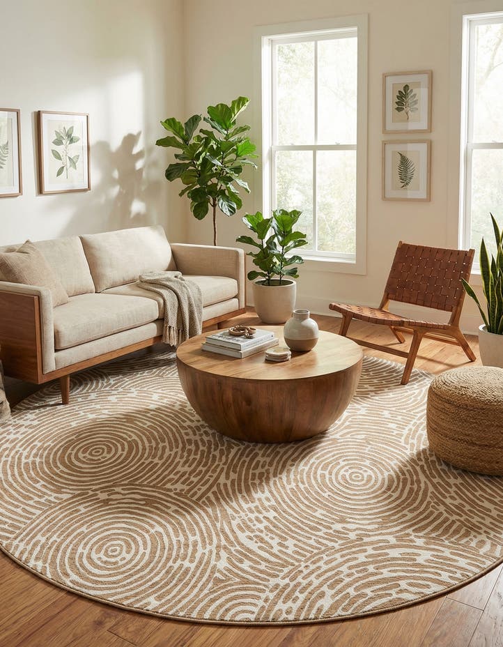 12' x 12' Easy-Clean Modern Indoor / Outdoor...