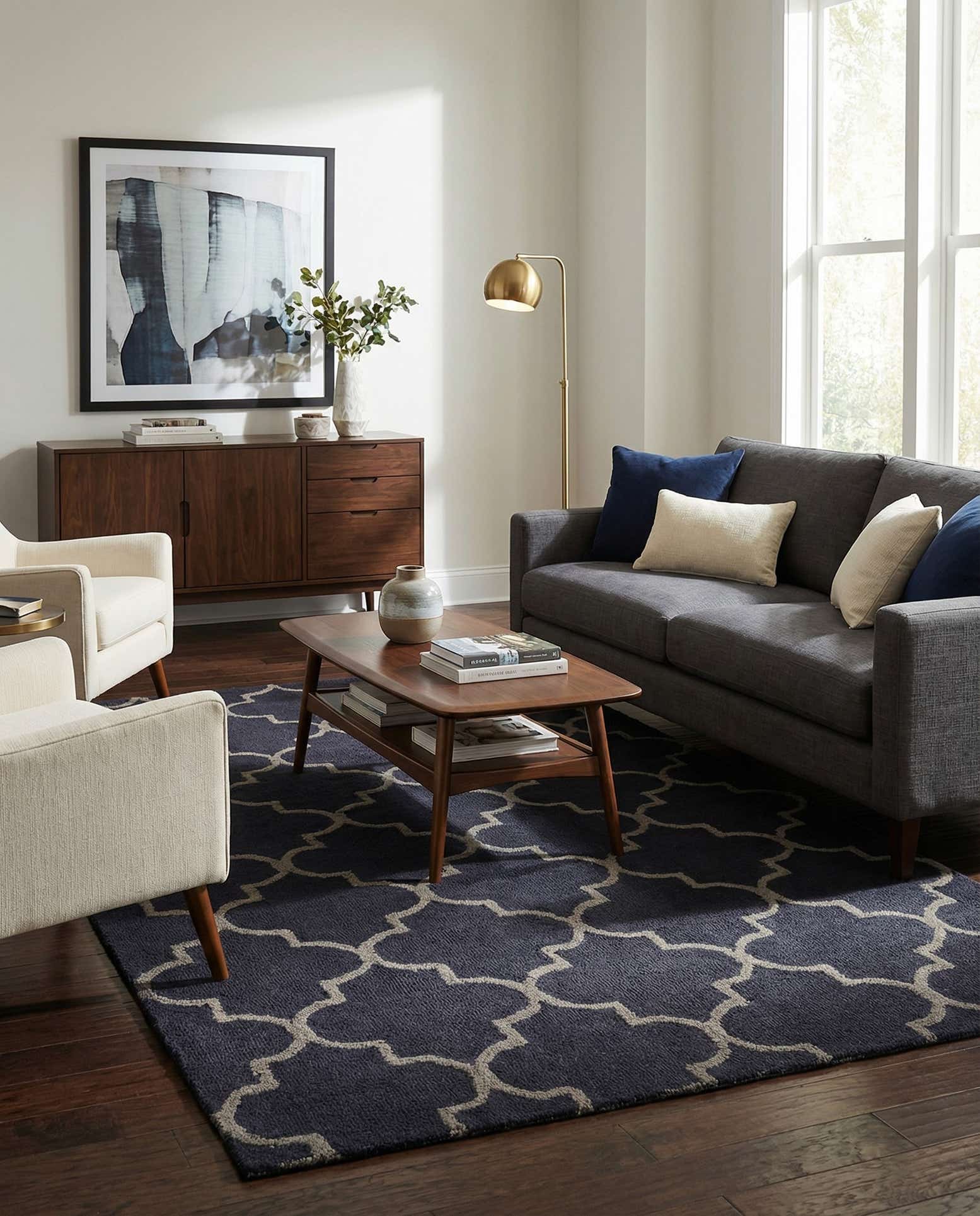 5' x 8' Luna Wool Rug