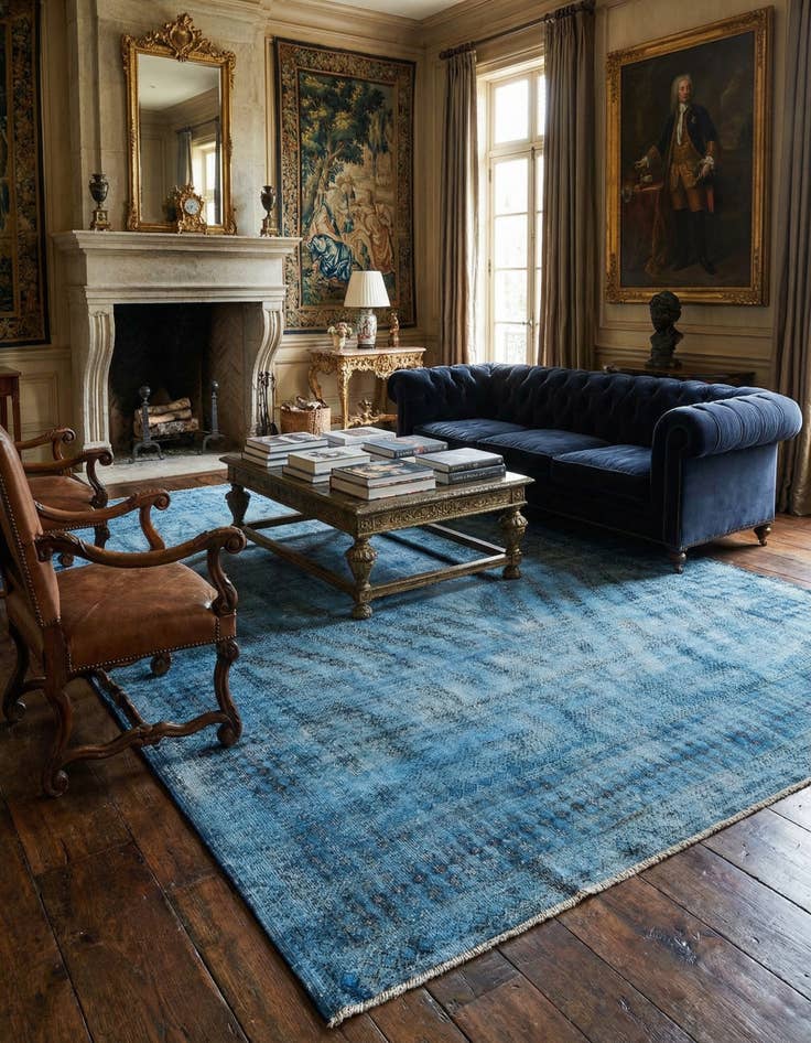 Detail image of 9' 8 x 12' 4 Vintage Royal Wool Rug