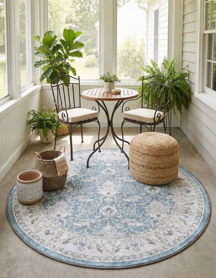 Detail image of 3' 6 x 3' 6 Timeless Round Rug