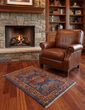 2' 8 x 3' 11 Hand Knotted Kazak Rug