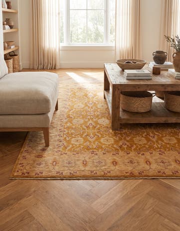 5' 7 x 7' 3 Hand Knotted Ziegler Rug