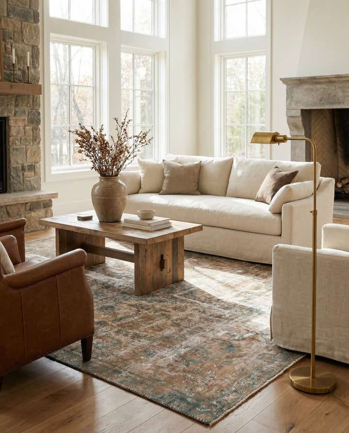 6' x 9' 8 Hand Knotted Ultra Vintage Persian Wool Rug