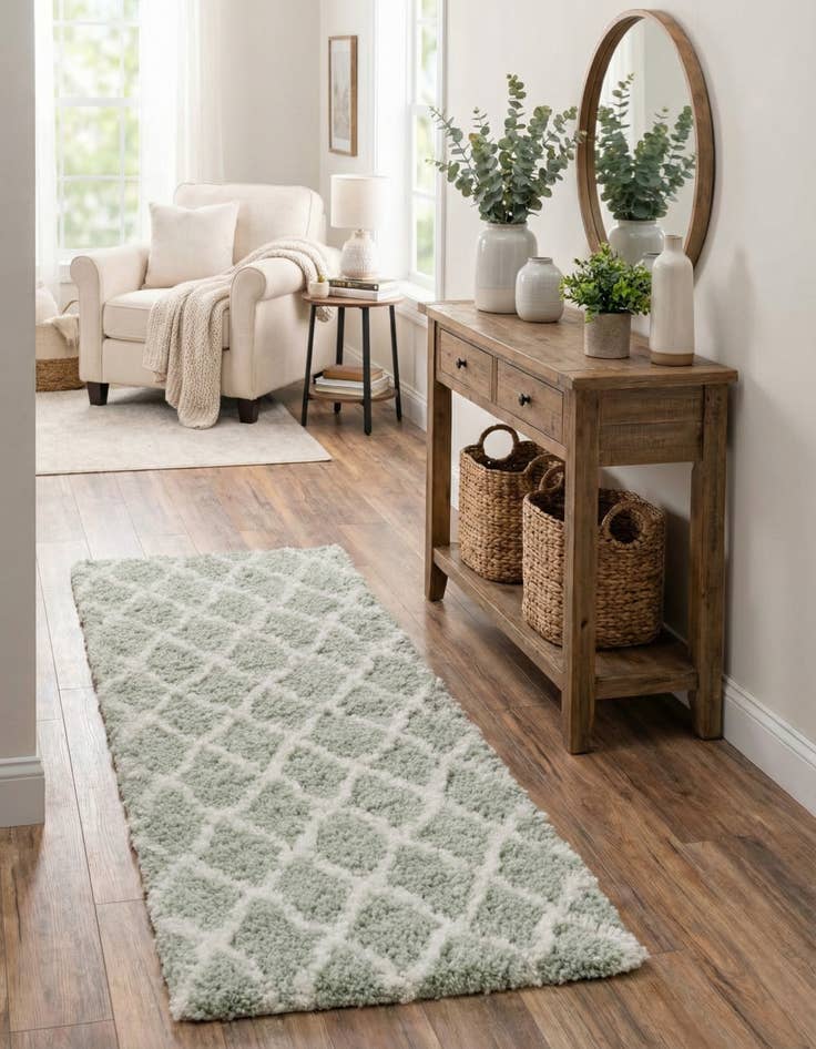 Detail image of 2' 7 x 10' Marrakesh Shag Runner Rug