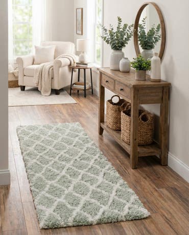  2' 7 x 10' Moroccan Shag Runner Rug