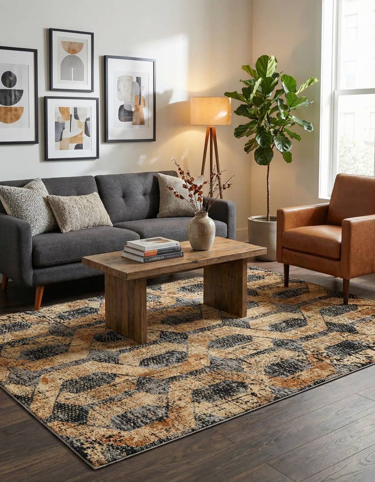 Detail image of 6' x 9' Saturn Rug