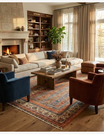 6' 8 x 9' 7 Hand Knotted Ariana Ziegler Rug