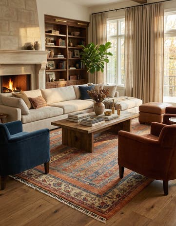 6' 8 x 9' 7 Hand Knotted Ariana Ziegler Rug