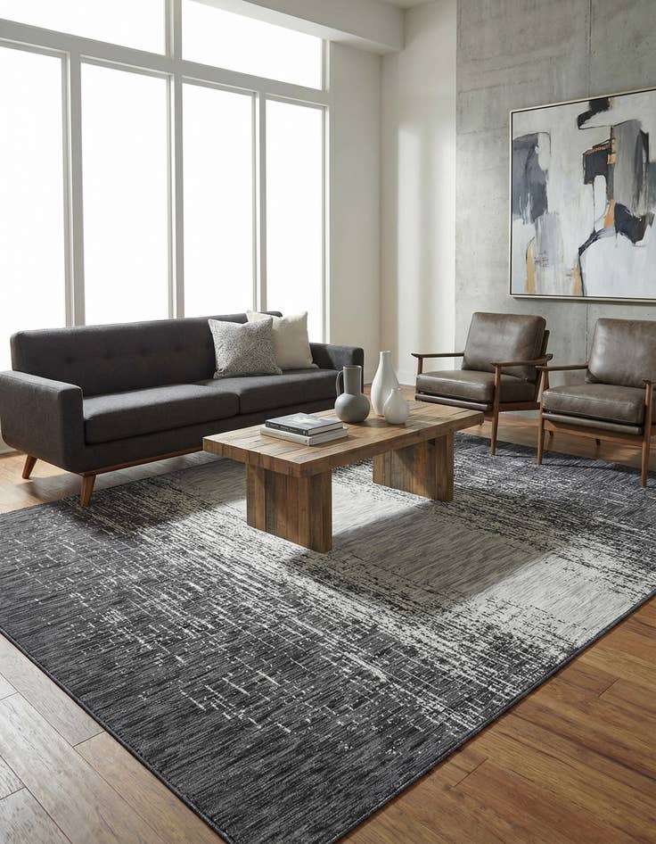 Detail image of 10' x 13'  Washable Modern Indoor / Outdoor Rug