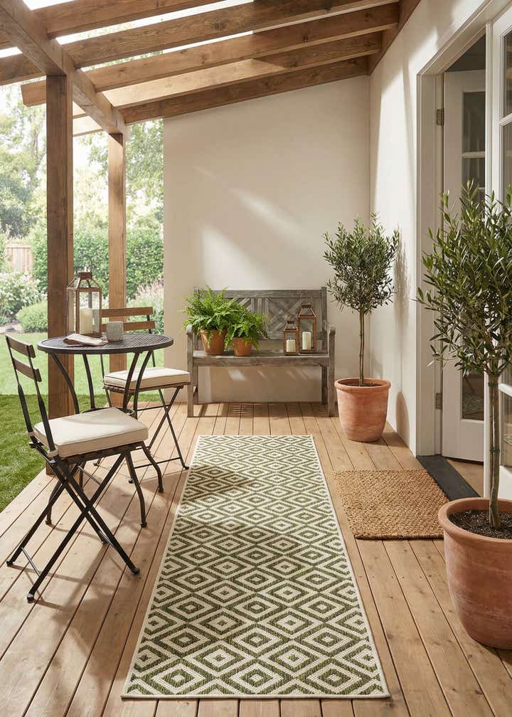 2' x 8' Easy-Clean Jill Zarin Costa Rica Indoor / Outdoor Runner Rug