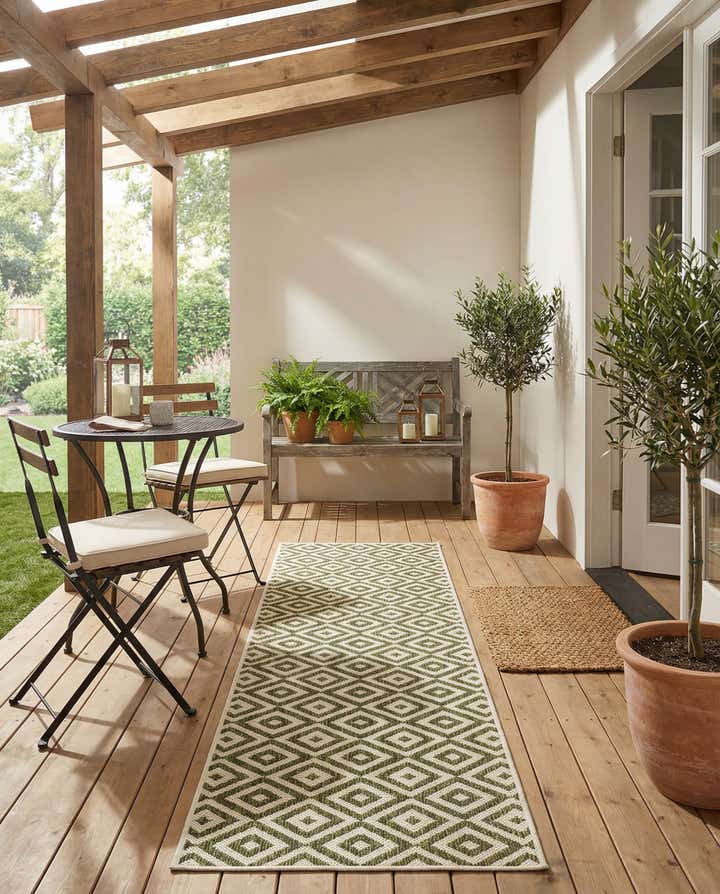 2' x 8' Easy-Clean Jill Zarin Costa Rica Indoor / Outdoor Runner Rug