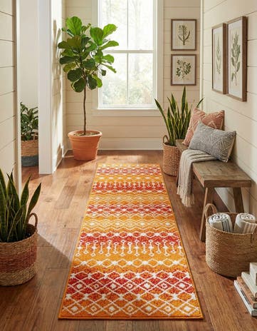 2' x 8' Moroccan Trellis Runner Rug
