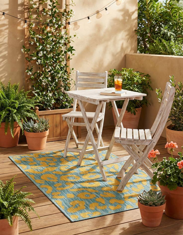 Detail image of 2' x 3'  Washable Safari Indoor / Outdoor Rug