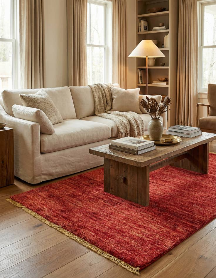 Detail image of  2' 8 x 4' 3  Hand Knotted Modern Ziegler Rug