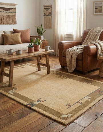 3' 3 x 5' Hand Knotted Nepal Wool Rug