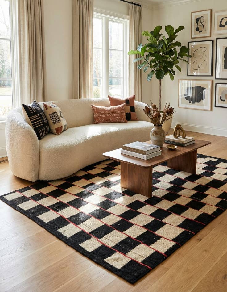 Detail image of 5' 6 x 8' 1  Hand Knotted Darya Wool Rug