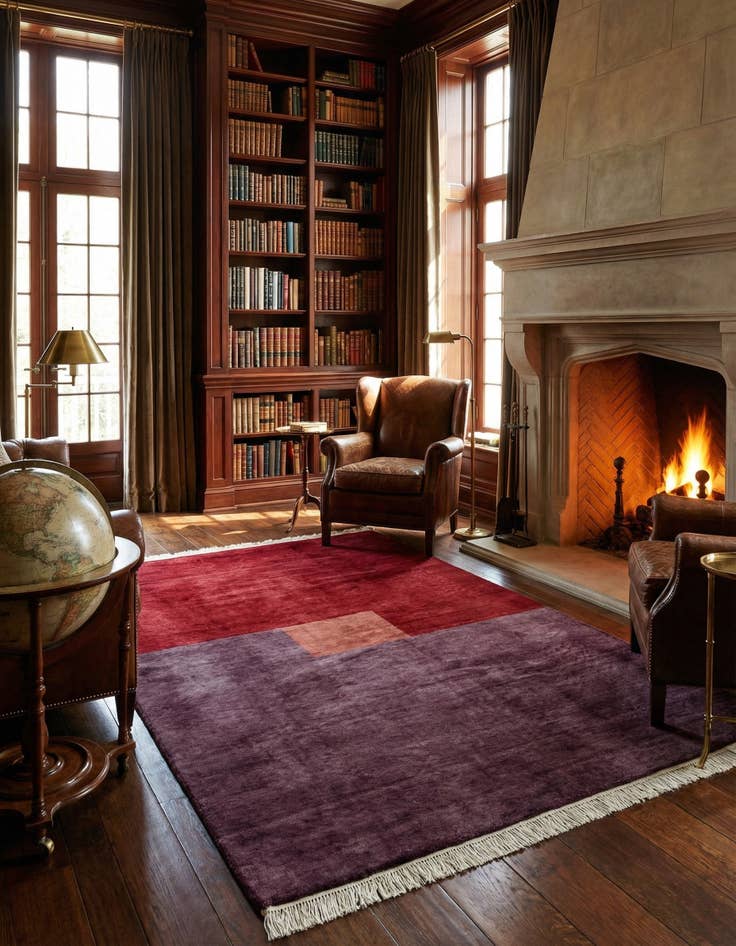 Detail image of  5' 3 x 8' 4  Hand Knotted Kashkuli Gabbeh Wool Rug