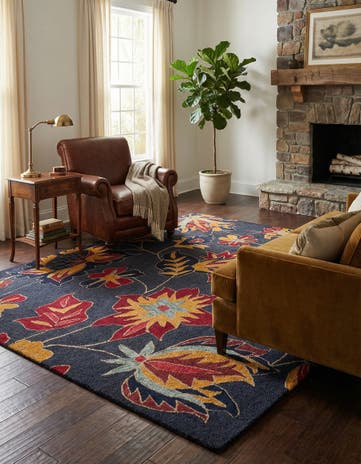5' x 8' Agra Wool Rug
